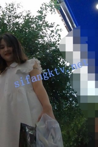 kc537（空城原创）逛夜市的白裙小姐姐，蕾丝边米白NN