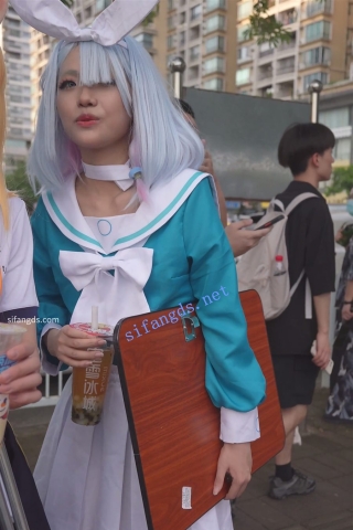 【xxn-314】水手服小姐姐..超薄透视白裙..扶梯大幅岔开腿