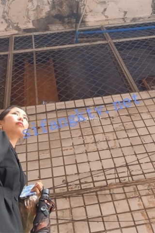 kc588（空城原创）下班回家的白裙少妇，无用内衬星星图案N