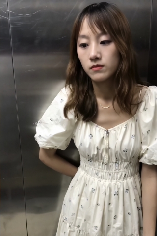 TK237-连衣裙长腿妹子开闪