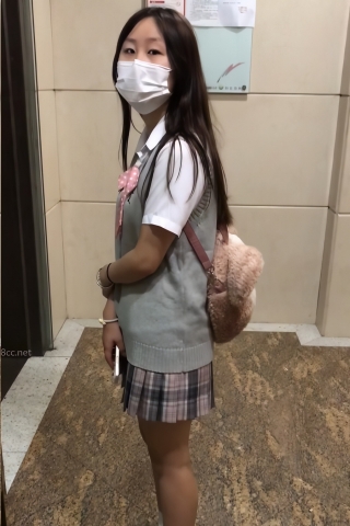 TK319-jk紫裙妹子灰内开闪