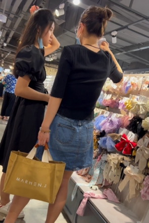 trump118【 KFC-1104 】★★牛仔短裙大学学姐。蓝N性感可爱。