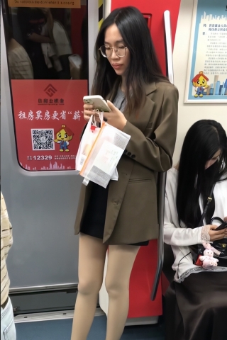 TK280-制服短裙妹子肉丝开闪